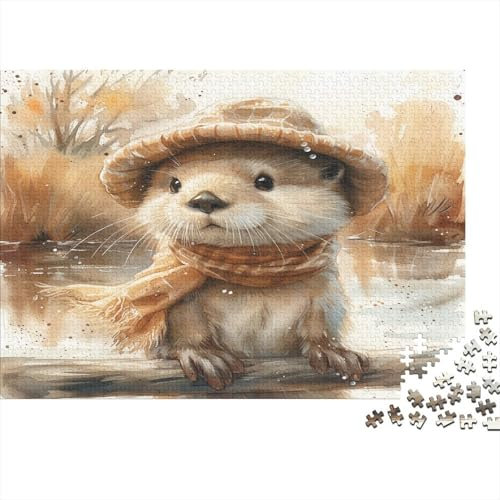 Otter 1000 Stück Puzzles Für Erwachsene Teenager Stress Abbauen Familien-Puzzlespiel 1000-teiliges Puzzle Kinder Lernspiel Spielzeug Geschenk Puzzel 1000pcs (75x50cm)