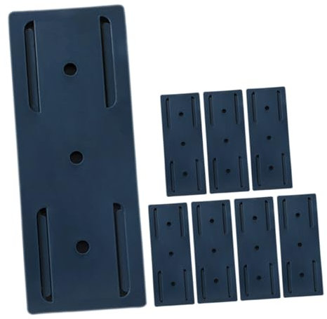 DOITOOL Support Mural Autocollant Pour Multiprise Et Routeur Organisateur De Prises Sans Perçage Fixation Murale 8 Pièces Rangement Compact Pour Bureau Et Maison