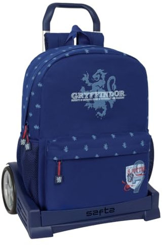 safta HARRY POTTER CAPTAIN Rucksack, ergonomischer Rücken, mit Trolley Evolution, ideal für Kinder verschiedener Altersgruppen, bequem und vielseitig, Qualität und Widerstandsfähigkeit, 32 x 14 x 43