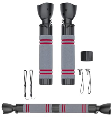 Dual Handles Extension VR Sticks Compatible with Meta.Quest 3S for Beat Saber More VR Games, Gorilla Tag Long Arms Handle Accessories Compatible with Meta.Quest 3 Controller (Black)