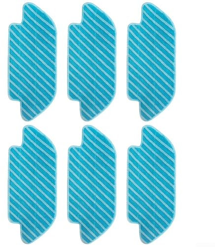 Paquete de 6 paños lavables de repuesto para robot aspirador Cecotec Conga 4690 6090 7090 4090