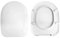 Copriwater Sedile Wc TE17 compatibile con SINTESI e BELLE EPOQUE CESAME, METRO FLAMINIA, CANOVA CATALANO e altri modelli, In Plastica Termoindurente, Colore Bianco MADE IN ITALY
