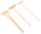 Milisten 3pièces Mini Rake Set pour Jardin Zen pour Décoration Feng Shui Et Tabletop Accessoire Relaxation Et Bureau