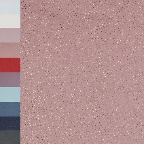 MAGAM-Stoffe Jasmin weicher Tüllstoff für Bekleidung Deko Soft Tüll Meterware (Glitzer 04 altrosa gold)