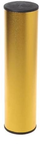Asyduey Professional Stainless Steel Cylinder Sand Shaker Rhythm Musical Instruments Percussion for Band Accompaniment,Golden