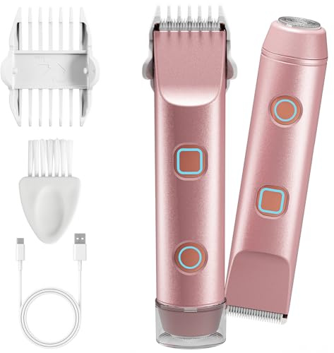 PUGTOW Rasoir Electrique Femme 2 in 1, Utilisation Humide et Sèche