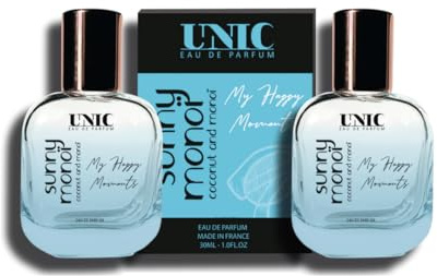 DUO UNIC - Coco Monoï – Eau de Parfum Femme - Noix de Coco - Monoï - Notes Exotiques – Sillage Ensoleillé & Gourmand - Format Voyage - 2 x 30 ML - Fabriqué en France
