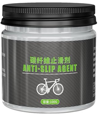 Carbon Grip Paste – 100 g Carbonfaser-Anti-Rutsch-Fett, Fahrrad-Montagegel | Lenkerschaftschmiermittel, Montagefett, Fasergriffpaste für Sattelstützen-Mountainbike-Rahmen, Pedale
