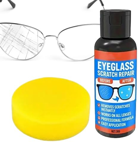 Glas Kratzer Entferner, Brillenglas Reparatur Spray, Brille Reinigungsspray Politur Für Bildschirme Handys Kameras Uhren Autoscheiben | Eyeglasses Scratch Repair Paste