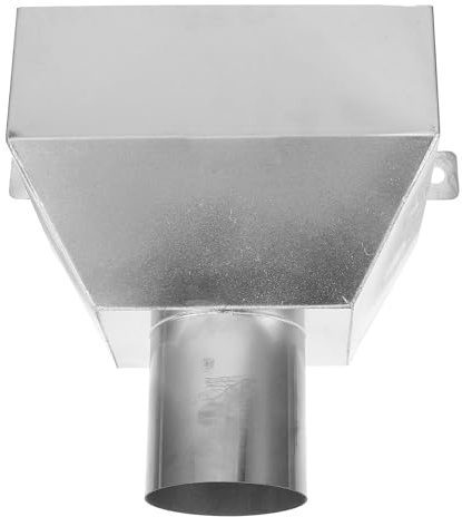 FRCOLOR Stainless Steel Downspout Gutter Connector for 76mm Pipe, Universal Compatibility with Efficient Water Flow, for Contractor Roof Renovation and DIY Roof Drain Upgrades