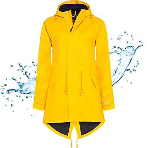 BMS Regenmantel 100% wasserdicht - gelb - 44