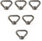 SeeRaphee Juego de 6 tuercas de ojo de acero inoxidable 304 con forma de anillo triangular M10