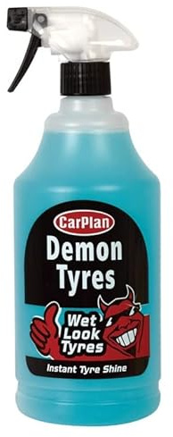 CarPlan Demon Tyres, Instant Tyre Shine, 1 Litre (Pack of 4)