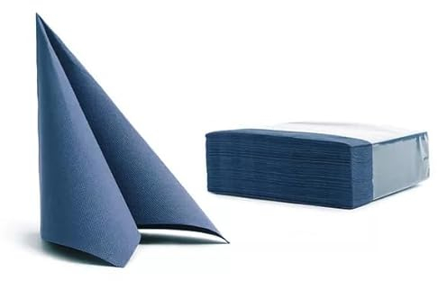 50 Servietten Softpoint 38x38cm blau