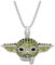 Baby Yoda Rhinestone Metal Charm Necklace