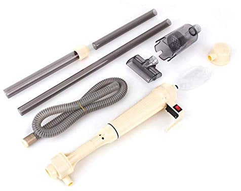 Aquarium Gravel Cleaner Siphon Kit, Electric Syphon Auto Fish Tank Water Vacuum Gravel Filter Pump Cleaner, Battery Powered