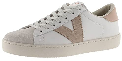 victoria Basket Unisex Berlín Piel & Piezas En Contraste & Puntera Serraje 1126142 para Adulto Cuarzo 39