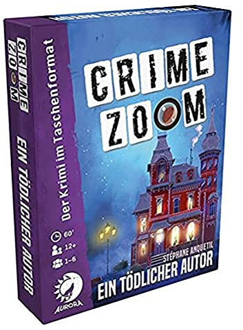 Aurora Crime Zoom Fall 3: Ein tödlicher Autor, Familienspiel, Rätselspiel, Deutsch, LDGD0006, Mehrfarbig, Bunt