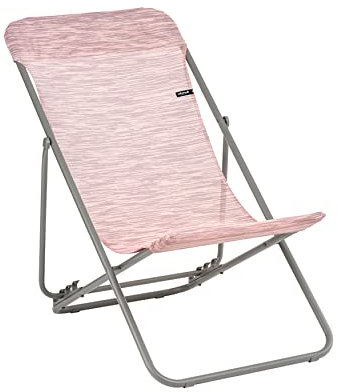 Lafuma MOBILIER Liegestuhl, Klappbar und verstellbar, Transatube 2, Velio, Farbe: Aube, LFM5023-9528