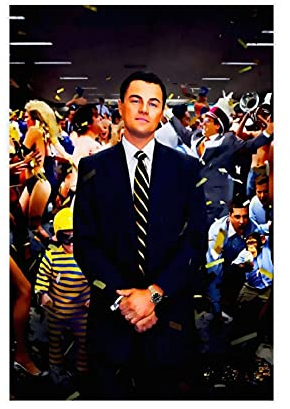 The Wolf of Wall Street Poster Movie Canvas Poster Schlafzimmer Dekor Sport Landschaft Büro Zimmer Dekor Geschenk ungerahmt: 30 x 45 cm
