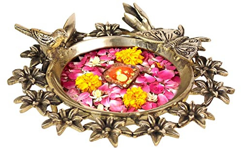 ARTVARKO Ciotola tradizionale in ottone per candele galleggianti, decorazione per casa e ufficio, decorazione Diwali, 20,3 cm