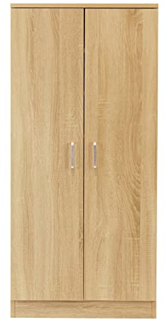 Totò Piccinni Scarpiera a Mobiletto in Legno 2 Ante e Ripiani (Rovere, 6 Ripiani Art. 133)
