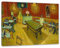 Pixxprint Vincent Van Gogh - Das Nachtcafé in Arles, Größe: 60x40cm, Leinwandbild, fertig gespannt, Wandbild, Dekoration, Kunstdruck, kein Poster