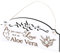 Schild Aloe Vera Deko 20x10cm - All you need is Love and an Aloe Vera - Holz Wanddeko Dekoration Wand