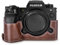 Rieibi X-H2S/ X-H2 Case - Quality PU Leather Half Case for Fujifilm XH2S/ XH2 Mirrorless Digital Camera - Body Protective Grip Case for Fuji XH2s XH2 - Coffee