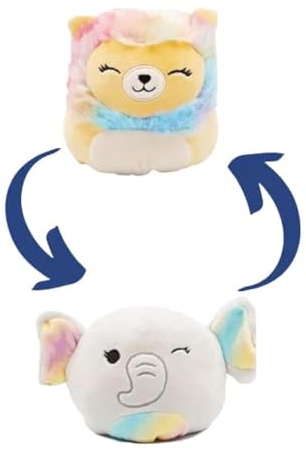 Squishmallows 5 Inch Flip-a-Mallows Kellytoy Plush (Leonard and Cherish) (SQJW22-5FL-CC-S9)