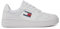 Tommy Jeans Femme Tjw Retro Basket En0en02505 Shoes, Blanc White, 37 EU