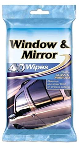 Zale Yardley Glass Cleaning Wipes Window Glass Cleaning Kit, Glass Screen Cleaner, Streak Free, Perfect Cleaning Car Glass Drying Towel, Car Accessories (40 pack)
