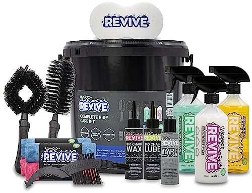 Rehook Revive Complete Bike Care Kit - Ultimate Eco-Friendly Bicycle Cleaning, Protection & Performance - Includes Biodegradable Plant-Based Cleaner, Lube, Sponge & More - Must-Have to Clean & Protect