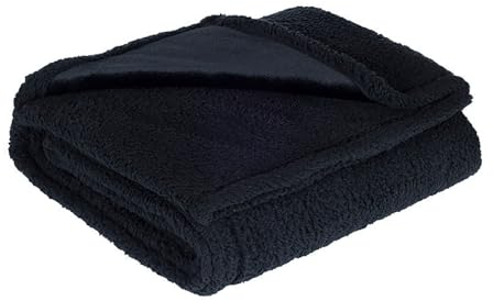 Liebesdecke Wasserdicht, Liebesdecke - Die wasserdichte Kuscheldecke, Wasserdicht Decke für Bett Couch Sofa, Haustier Wasserabweisend Tagesdecke Decke Warme Weiche Decke (M: 100 * 145CM, Schwarz)