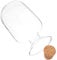 LIFKOME Glass Match Holder Jar Striker 500ml Storage Bottle Decorative Match Cloche for Drift Bottle Photo Prop