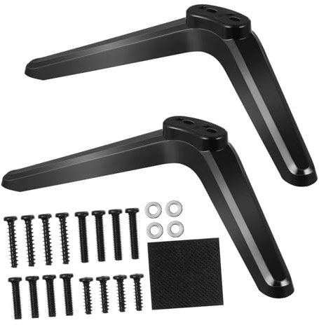 IMIKEYA 2 Pcs Tv Base Bracket Tv Holder Mounts 55 Inch Tv Replacement Legs Table Top Tv Stand Base Universal Tv Stand Tv Stand Decor Tv Brackets Represent Plastic Fall to The Ground