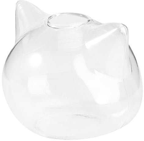 OUNONA Hydroponische Glasvase Für Katzenform Kreative Blumenarrangement-Container Für Schreibtisch Blumenzubehör Transparent