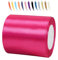 Rosenrot 100mm Satinband 23 Meter, Polyesterband, verschönern Sie Ihre Bastelarbeiten und Feiern, ideal für Geschenkverpackungen, Dekorationen, Hochzeitsautoband, Bänder zum Basteln