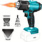 Cordless Heat Gun, Hot Air Gun Compatible with Makita 18V Battery, Dual Temp Setting Max 1022°F (550°C), 3 Nozzle for Crafts, Shrinking PVC, Wrapping and Paint Stripping (No Battery)