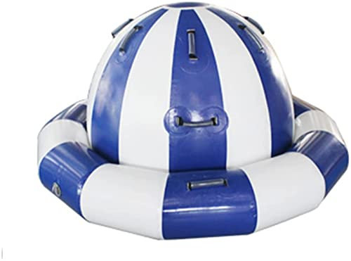 Water Toys,Water Inflatable Gyro,Inflatable Boat Canoe, Water Trampoline, Inflatable Water Seesaw with Pump Water Trampoline Swimming Platform for Adults And Children,6.6ft
