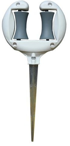 Teksome Garden Hose Guide - Metal Garden Hose Spike,Multifunctional Spike Stakes Decorative Heavy Duty Design For Protecting Flower Beds, Plants, Landscaping