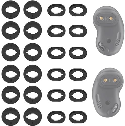 LALASTYLE 12 Pairs Silicone Galaxy Buds Live Ear Tips Silicone Adapter Ear Wing Tips Replacement Earbuds Tips Compatible with Galaxy Buds Live SM-R180 Accessories Rubber Earbuds Tips 12 Pairs SL