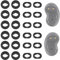 LALASTYLE 12 Pairs Silicone Galaxy Buds Live Ear Tips Silicone Adapter Ear Wing Tips Replacement Earbuds Tips Compatible with Galaxy Buds Live SM-R180 Accessories Rubber Earbuds Tips 12 Pairs SL
