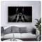 Fitness-Poster „Kettle Bell Lifting“ für Männer Schwarze Leinwanddrucke Kunstgemälde Wandbilder zum Bodybuilding-Training für die Dekoration des Heim-Fitnessstudios 40 x 60 cm ungerahmt