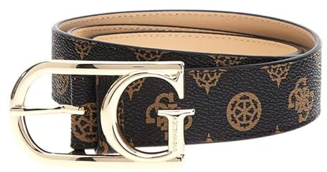 GUESS Dorys Belt W80 Mocha Logo