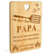 PLECUPE Planche à découper en bambou gravée au laser, cadeau pour papa, cadeau personnalisé pour papa, meilleur papa, cadeau de fête des pères pour papa
