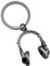 Prmaylis Mode Musikserie Keychain Die In Silbermetall Gefertigt Wurde Geeignet Für Die Schichtung Und Personalisierung Ihres Accessoires