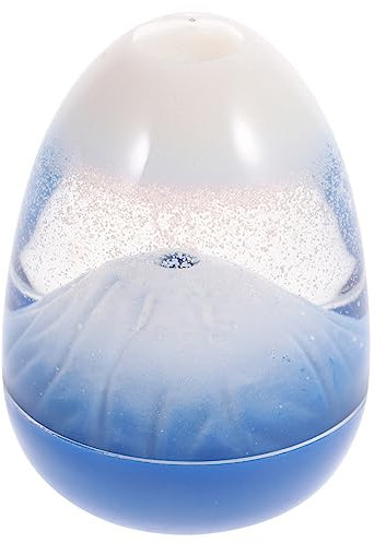 HEALSOPTHY 1pièce Décoration De Bureau Sablier Flottant Minuteur Créatif Avec Sable Blanc Pour Décor De Maison Et Bureau Coque Bleue