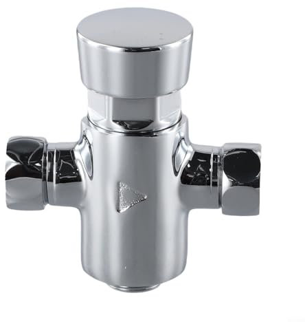 Válvula de ducha expuesta, grifos de baño, cromo cronometrado no conmocionante cierre automático accesorio de latón eficiente de agua, para gimnasio, piscina, escuelas, instalaciones públicas