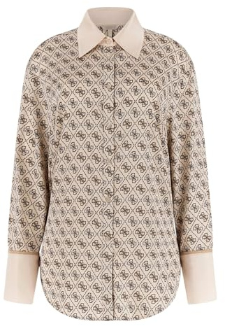 GUESS Damen Langarmhemd Polyester W4YH47WF1T2